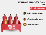 Kệ đựng 3 bình chữa cháy tại huyện Bàu Bàng